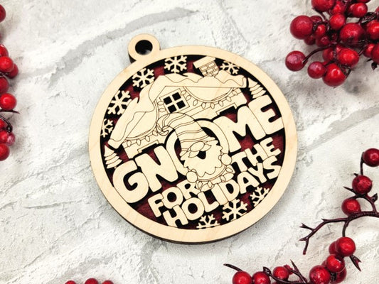 Funny Punny Ornaments - Gnome for the Holidays