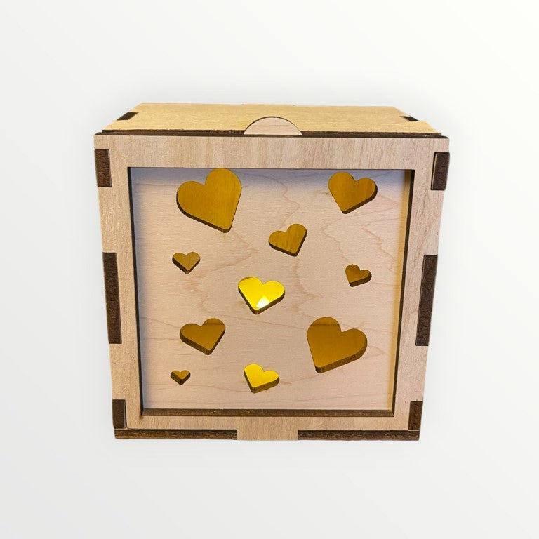 Floating Hearts Square Face